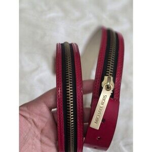 michael kors Zipper Belt Red Gold Rare Women Size M